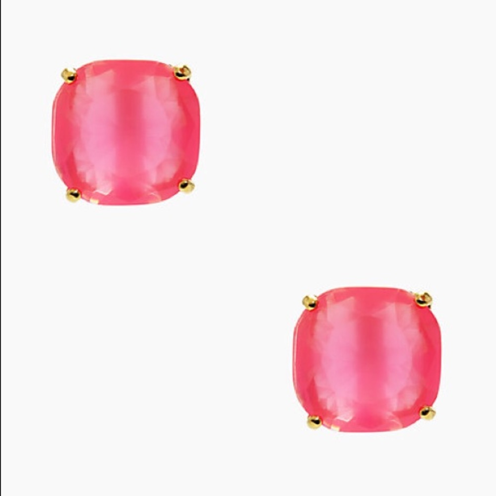 Kate Spade pink diamond earrings